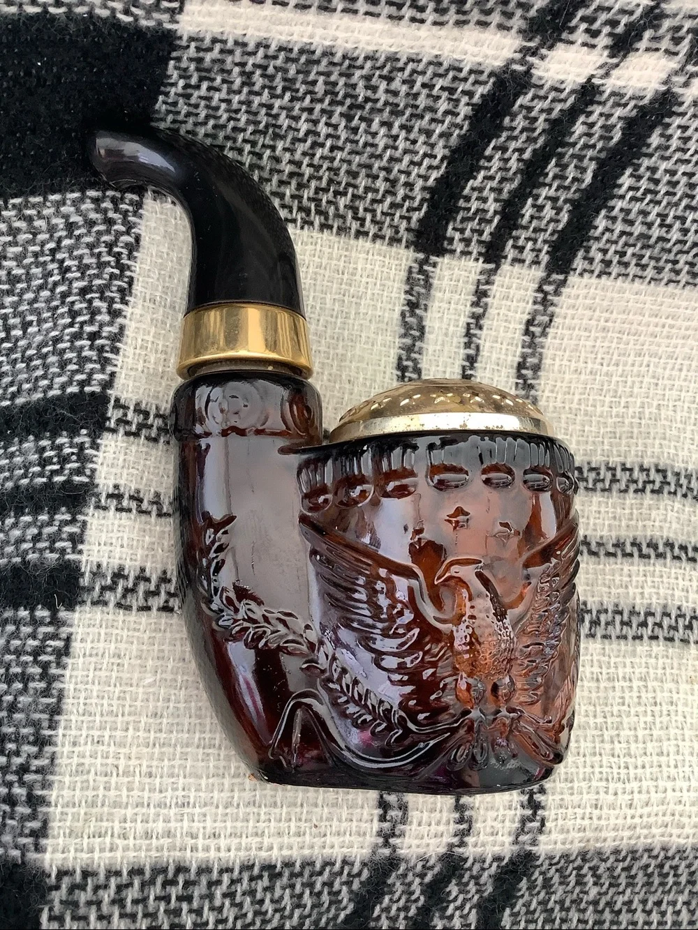 Avon American Eagle Stamped Shaped Collectors Edition Bottle